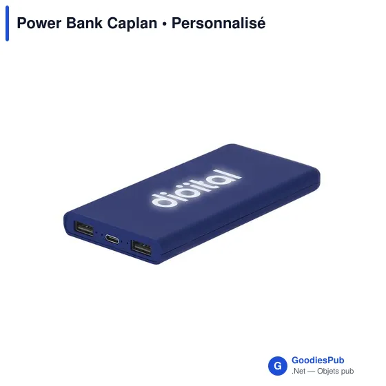 Power Bank personnalisable Caplan avec logo - Chargeur 5000 mAh - Image 7