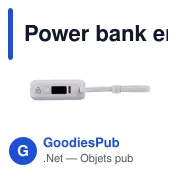 Power bank en ABS recyclé Jona - Miniature 12