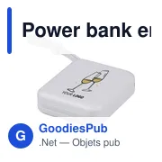 Power bank en ABS recyclé Jona - Miniature 20
