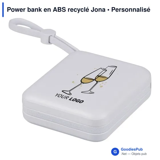 Power bank en ABS recyclé Jona - Image 20