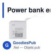 Power bank en ABS recyclé Jona - Miniature 24