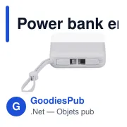 Power bank en ABS recyclé Jona - Miniature 26