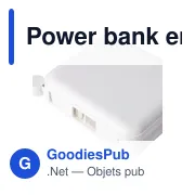 Power bank en ABS recyclé Jona - Miniature 28