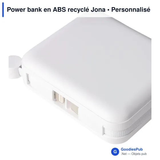Power bank en ABS recyclé Jona - Image 28