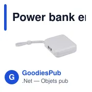 Power bank en ABS recyclé Jona - Miniature 29