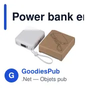 Power bank en ABS recyclé Jona - Miniature 6