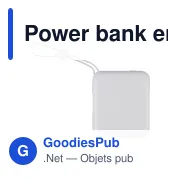 Power bank en ABS recyclé Jona - Miniature 8