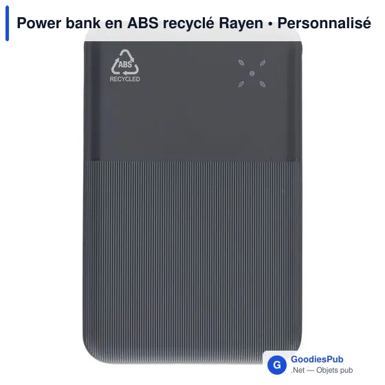 Power bank en ABS recyclé Rayen - Image 14