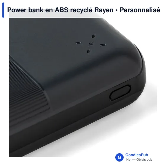 Power bank en ABS recyclé Rayen - Image 5