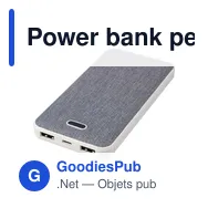 Power bank personnalisable en ABS recyclé Tovi avec logo - Miniature 2