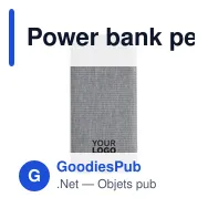 Power bank personnalisable en ABS recyclé Tovi avec logo - Miniature 3