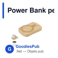Power Bank personnalisable Gustaf avec logo pour entreprises - Miniature 1