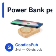 Power Bank personnalisable Gustaf avec logo pour entreprises - Miniature 2