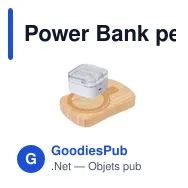 Power Bank personnalisable Gustaf avec logo pour entreprises - Miniature 3