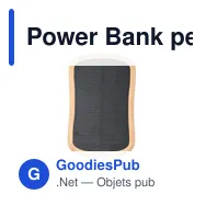 Power Bank personnalisable Gustaf avec logo pour entreprises - Miniature 4