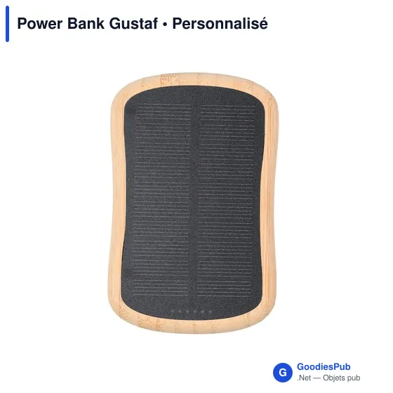 Power Bank personnalisable Gustaf avec logo pour entreprises - Image 4
