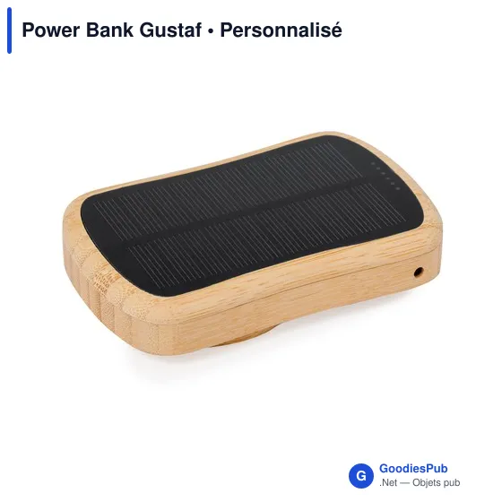 Power Bank personnalisable Gustaf avec logo pour entreprises - Image 6