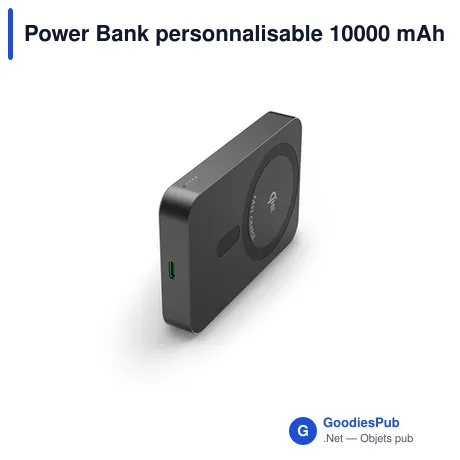 Power Bank personnalisable 10000 mAh avec logo - Hama