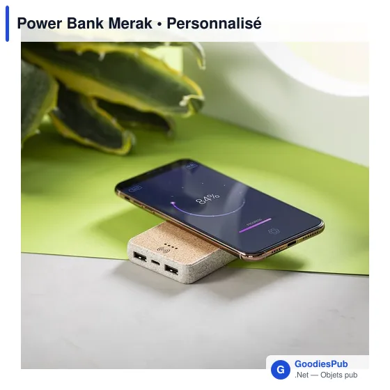 Clé USB personnalisable avec logo - Power Bank Merak - Image 5