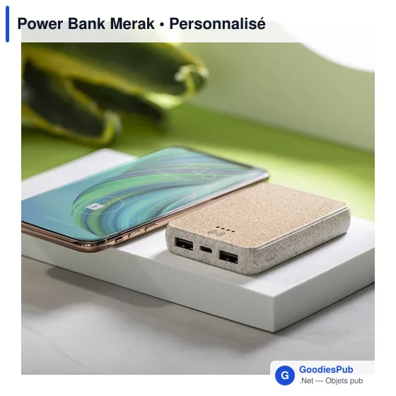 Clé USB personnalisable avec logo - Power Bank Merak - Image 6