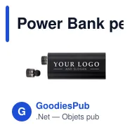 Power Bank personnalisable avec oreillettes Letitia - logo entreprise - Miniature 10