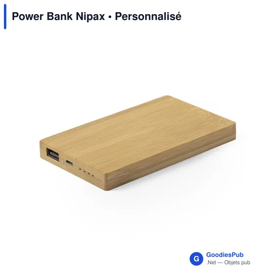 Clé USB personnalisable en bambou avec logo pour entreprise - Image 1