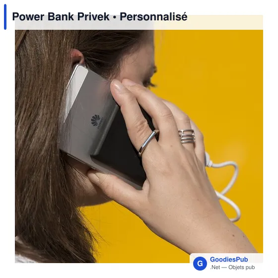 Power Bank personnalisable Privek avec logo - 2000 mAh - Image 5