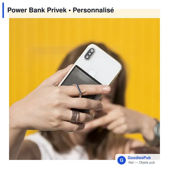 Power Bank personnalisable Privek avec logo - 2000 mAh - Image 6