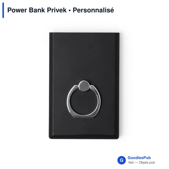 Power Bank personnalisable Privek avec logo - 2000 mAh - Image 8