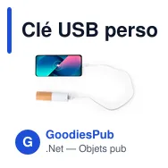 Clé USB personnalisable avec logo pour entreprises - Modèle unique - Miniature 4