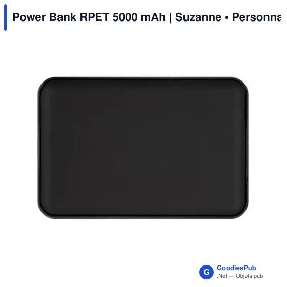 Power Bank personnalisable 5000 mAh avec logo - Suzanne - Image 4