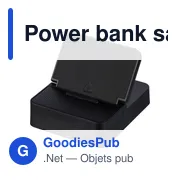 Power bank sans fil 3 en 1 en ABS recyclé Elias - Miniature 2