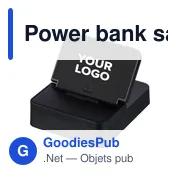 Power bank sans fil 3 en 1 en ABS recyclé Elias - Miniature 3