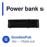 Power bank sans fil 3 en 1 en ABS recyclé Elias - Miniature 6