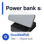 Power bank sans fil 3 en 1 en ABS recyclé Elias - Miniature 7