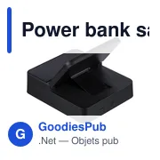 Power bank sans fil 3 en 1 en ABS recyclé Elias - Miniature 8