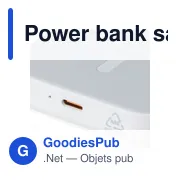 Power bank sans fil en ABS recyclé Miren - Miniature 11