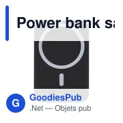 Power bank sans fil en ABS recyclé Miren - Miniature 13