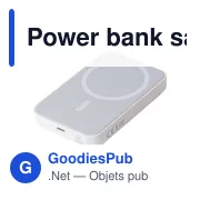 Power bank sans fil en ABS recyclé Miren - Miniature 14
