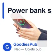 Power bank sans fil en ABS recyclé Miren - Miniature 19