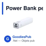Power Bank personnalisable Serdinam avec logo - Batterie en aluminium recyclé - Miniature 2
