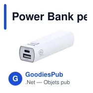 Power Bank personnalisable Serdinam avec logo - Batterie en aluminium recyclé - Miniature 7