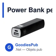 Power Bank personnalisable Serdinam avec logo - Batterie en aluminium recyclé - Miniature 10