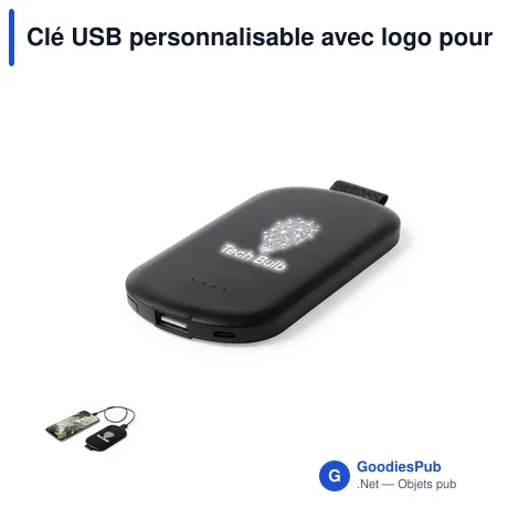 Clé USB personnalisable avec logo pour entreprises