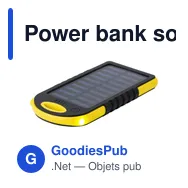 Power bank solaire personnalisable avec logo - Arin - Miniature 5