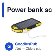 Power bank solaire personnalisable avec logo - Arin - Miniature 9
