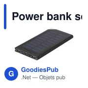 Power bank personnalisable en aluminium 8 000mAh avec logo - Adriana - Miniature 2