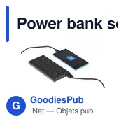 Power bank personnalisable en aluminium 8 000mAh avec logo - Adriana - Miniature 3