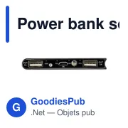Power bank personnalisable en aluminium 8 000mAh avec logo - Adriana - Miniature 4