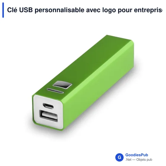Clé USB personnalisable avec logo pour entreprises et événements - Image 1